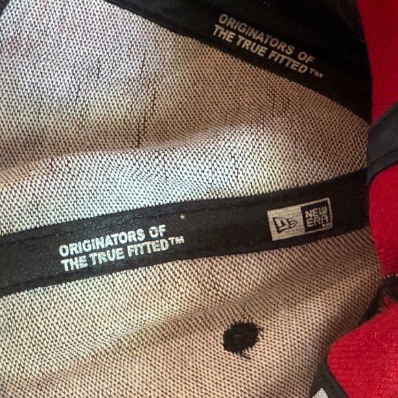 NEW ERA MLB Philly Phillies 100% Wool Baseball Hat, Logo Patch, Red/Black, 7 1/8 - Picture 16 of 16